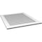 Ekena Millwork Vertical Surface Mount PVC Gable Vent: Non-Functional, w/3-1/2"W x 1"H, Standard Frame, 32"W x 38"H GVPVE32X3801SN - alternate 3